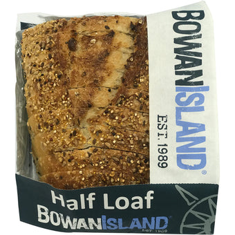 BOWAN ISLAND SOYBEAN & LINSEED SLICED SOURDOUGH HALF LOAF BREAD 400G