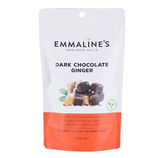 EMMALINE’S DARK CHOCOLATE GINGER 230G