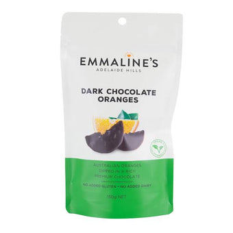 EMMALINE’S DARK CHOCOLATE ORANGES 150G