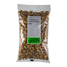 MARKET GROCER RAW ALMONDS 500G