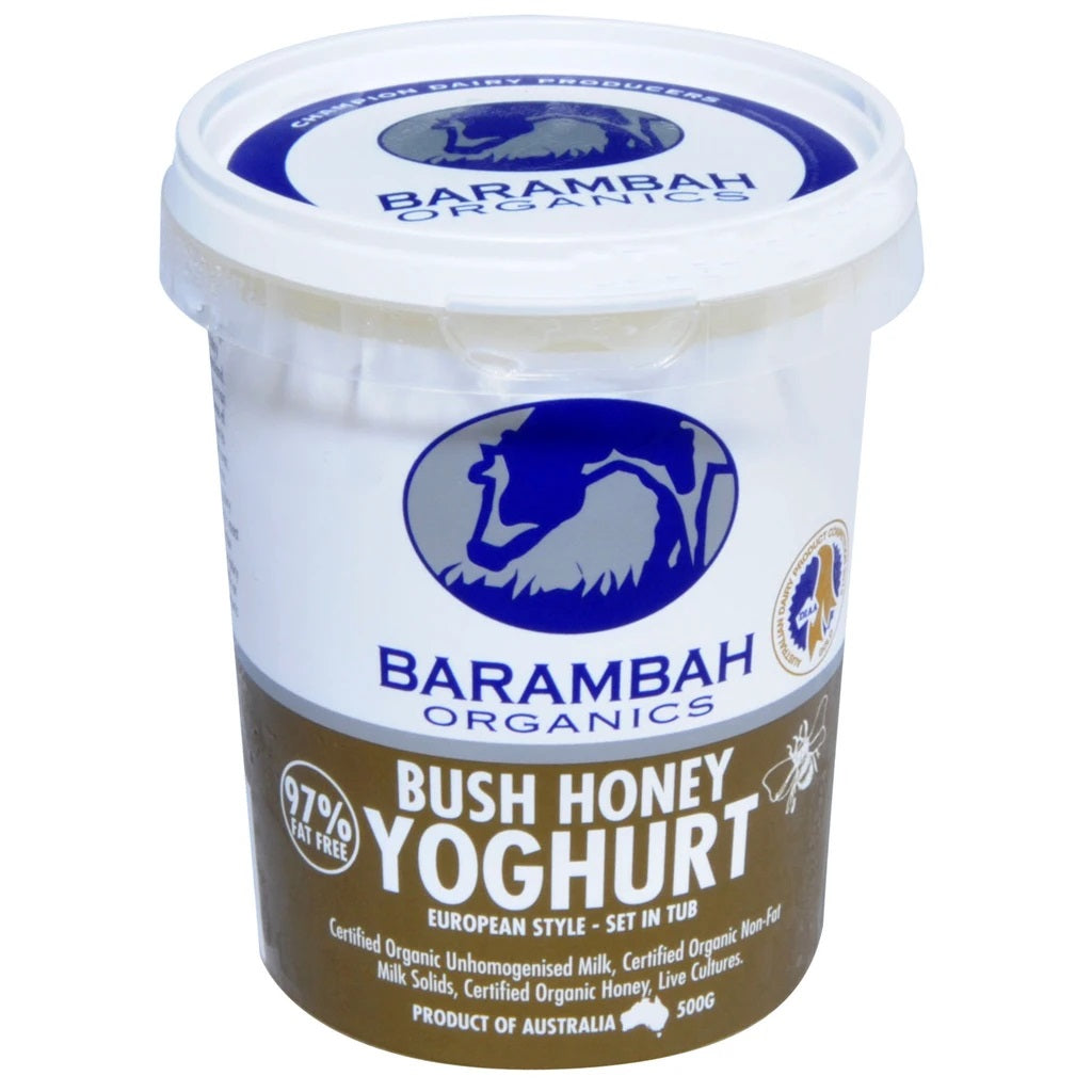 BARAMBAH ORG BUSH HONEY YOGHURT 500G