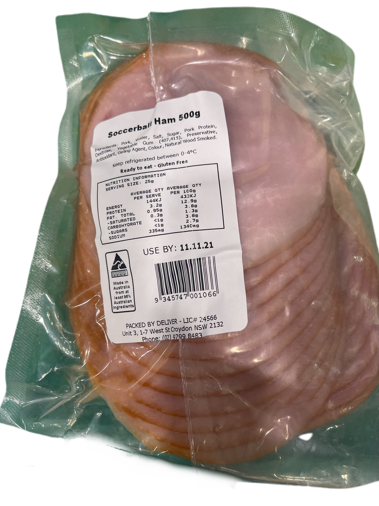 DELIVER SOCCERBALL HAM 500G
