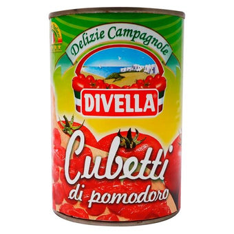 DIVELLA DICED TINNED TOMATOES 400G
