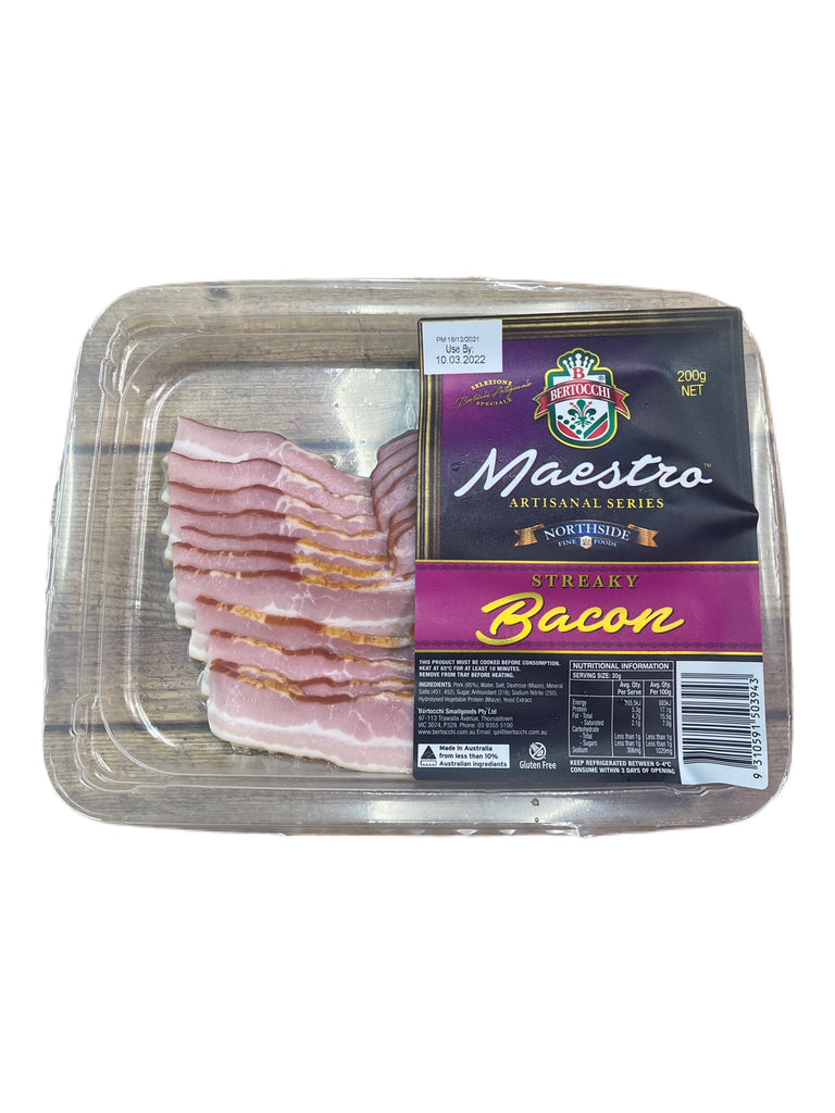 MAESTRO STREAKY BACON 200G