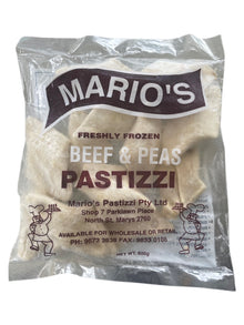 MARIO'S BEEF & PEAS PASTIZZI 600G