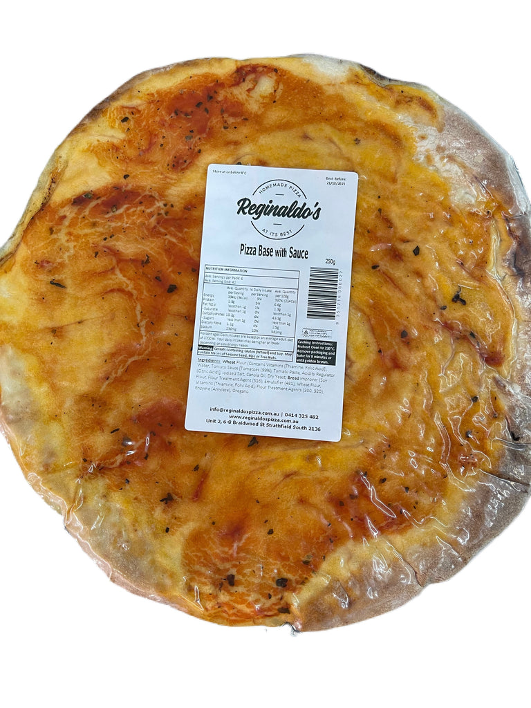 REGINALDO'S PIZZA BASE WITH SAUCE 250G