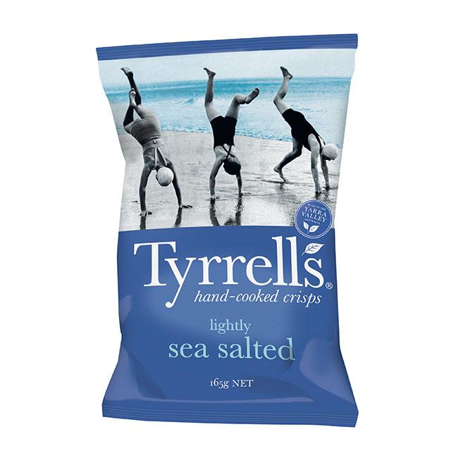 TYRELL'S SEA SALT CHIPS 165G