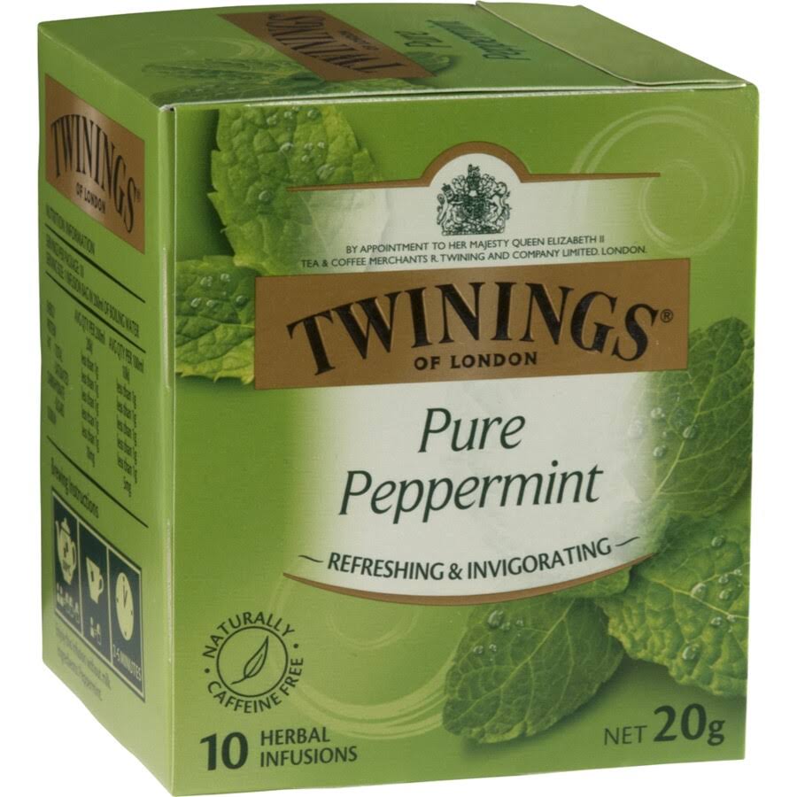 TWININGS PEPPERMINT TEA 10 PACK