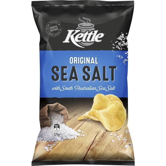 KETTLE SEA SALT CHIPS 175G