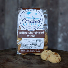 CROOKED CREEK TOFFEE SHORTBREAD BISCUITS 144G