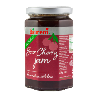 RAURENI SOUR CHERRY JAM 370G