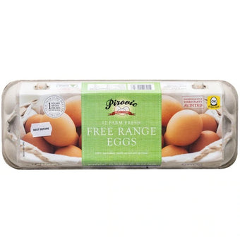 PIROVIC FREE RANGE EGGS DOZ 660G