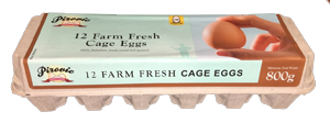 PIROVIC CAGE EGGS DOZ 800G