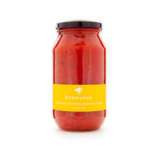 STEFANO’S PASTA SAUCE CAPERS OLIVES & ANCHOVIES 500G