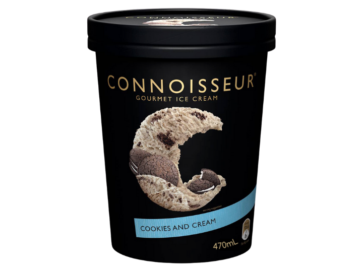CONNOISSEUR ICE CREAM COOKIES CREAM 1L TUB