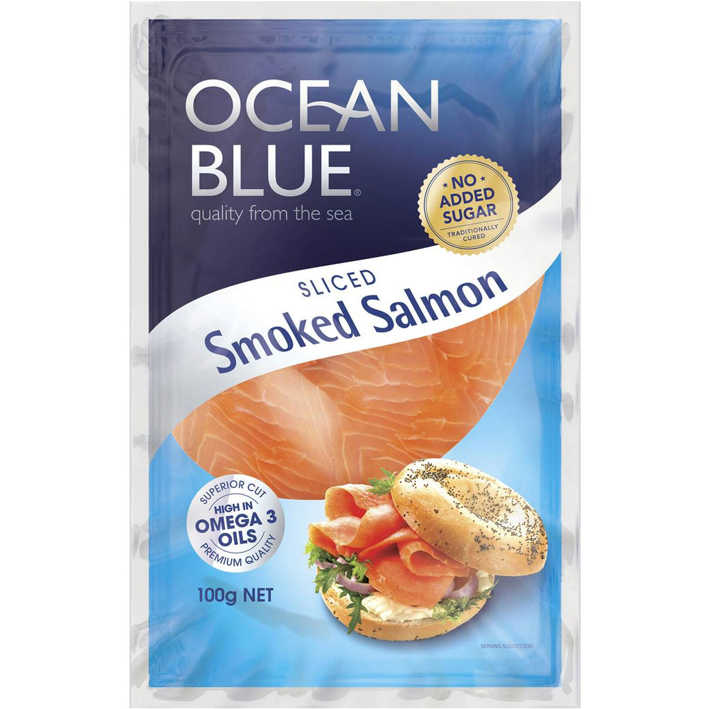 OCEAN BLUE SMOKED SALMON 100G